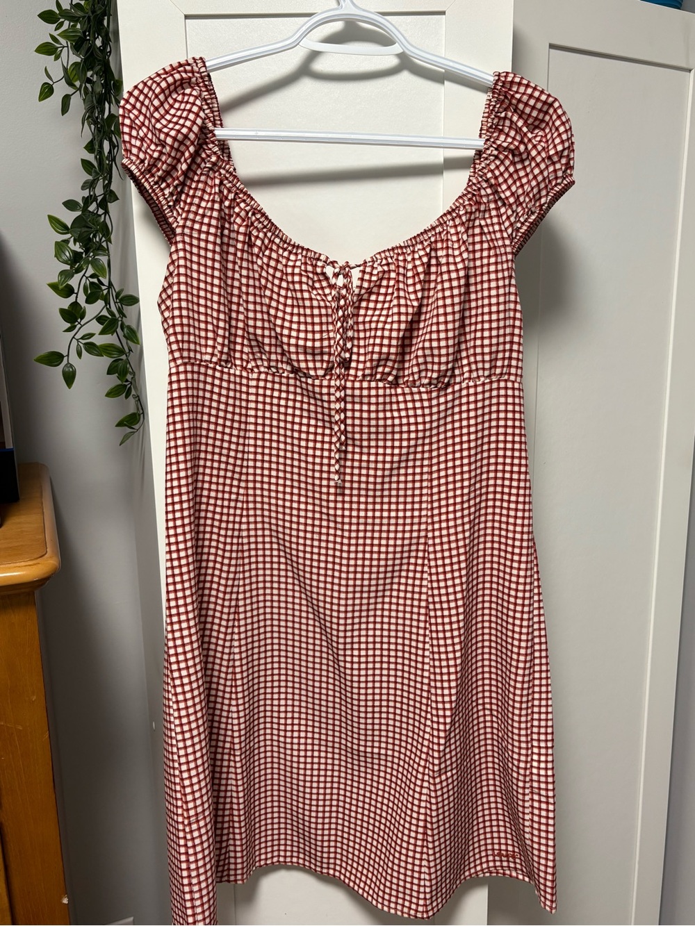 Levi’s Red Gingham Mini Dress
